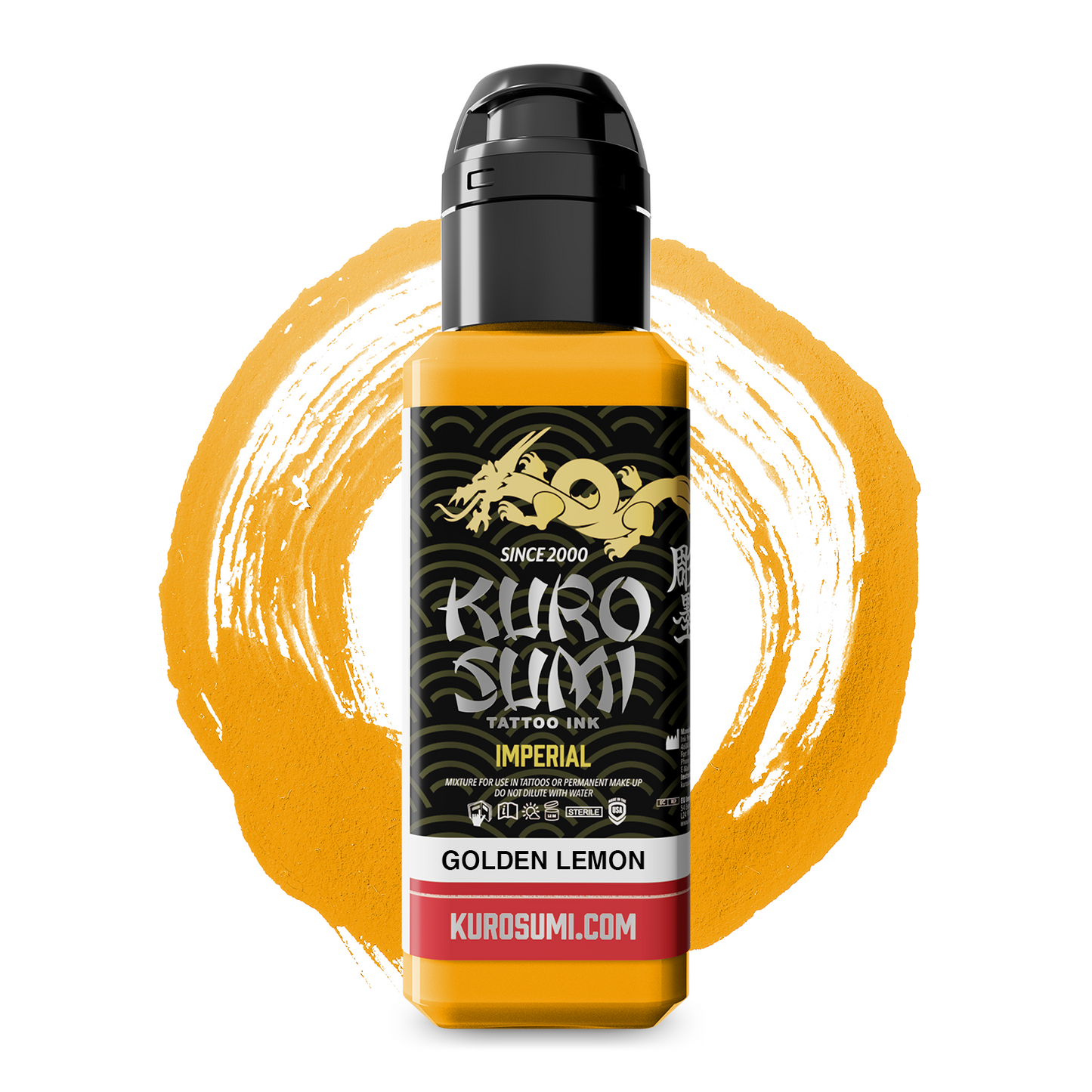 Kuro Sumi Imperial Tattoo Ink - Golden Lemon