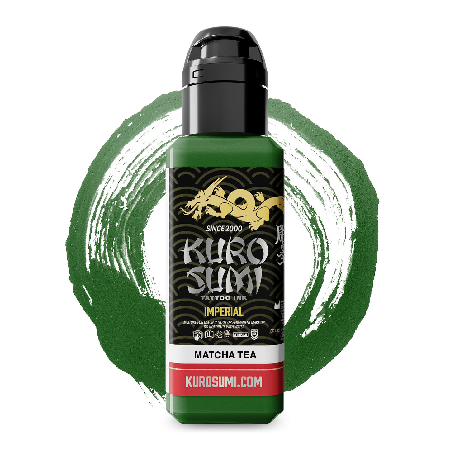 Kuro Sumi Imperial Tattoo Ink - Matcha Tea v2