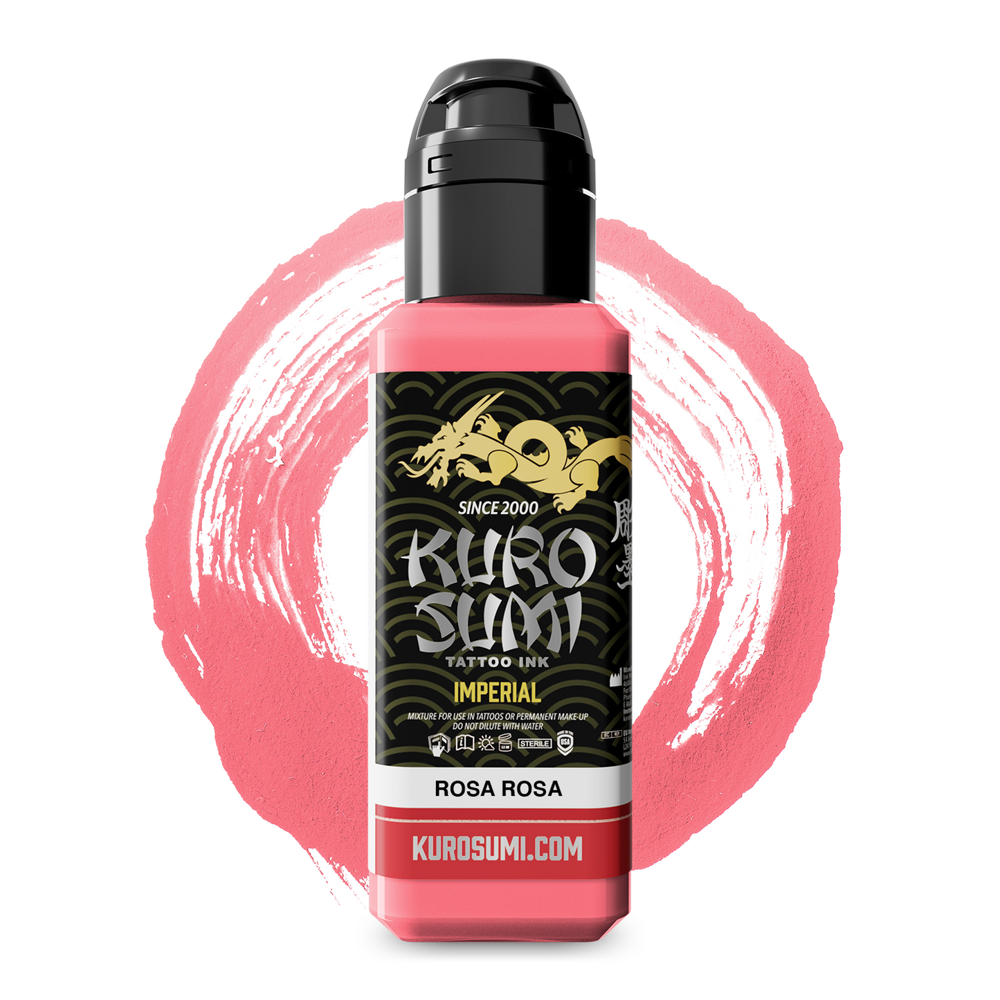 Kuro Sumi Imperial Tattoo Ink - Rosa Rosa