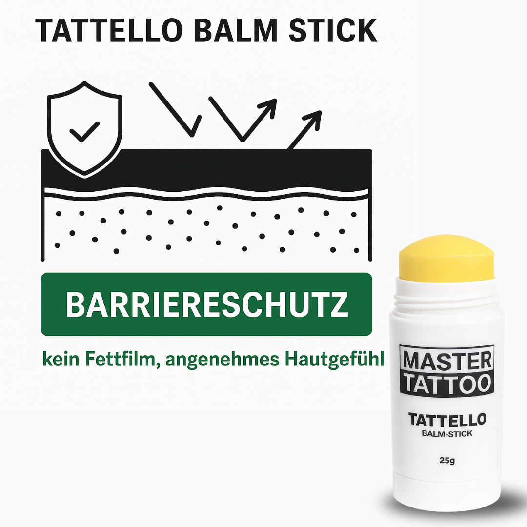 MASTER TATTOO Pflege Set - 2x Tattello + Tattoo Reinigungsschaum