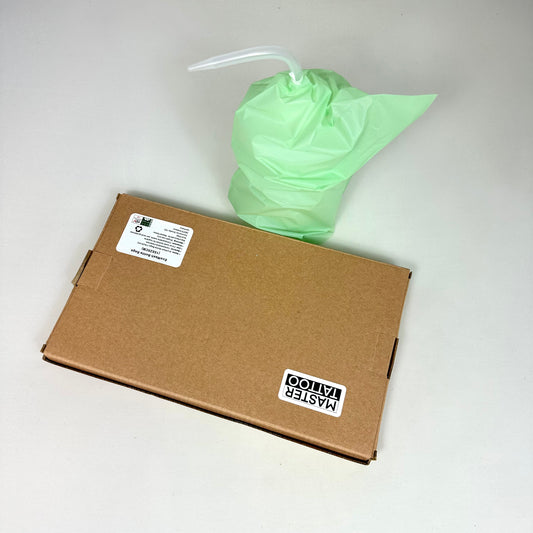 MASTER TATTOO Bio Eco Wash Bottle Bags - 200 Stück  (15x25cm)