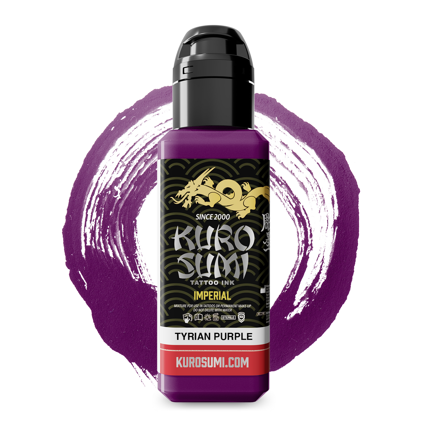 Kuro Sumi Imperial Tattoo Ink - Tyrian Purple